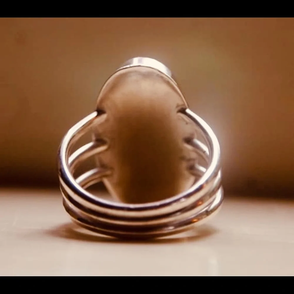 ❤️SOLD❤️Abalone Shell statement ring - Picture 7 of 8